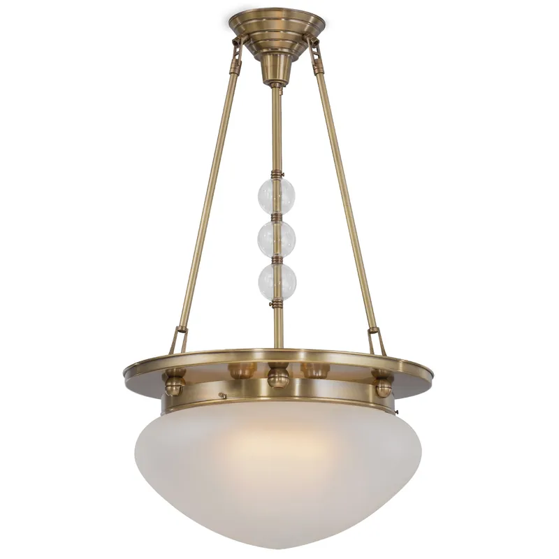 Art Déco-Pendelleuchte mit Glaskugeln PARIS, Ø42 cm Weltweiter Versand