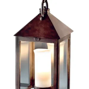 Kostenfreie Lieferung Geschmiedete Hängelaterne mit Kerze und Downlight-Spot