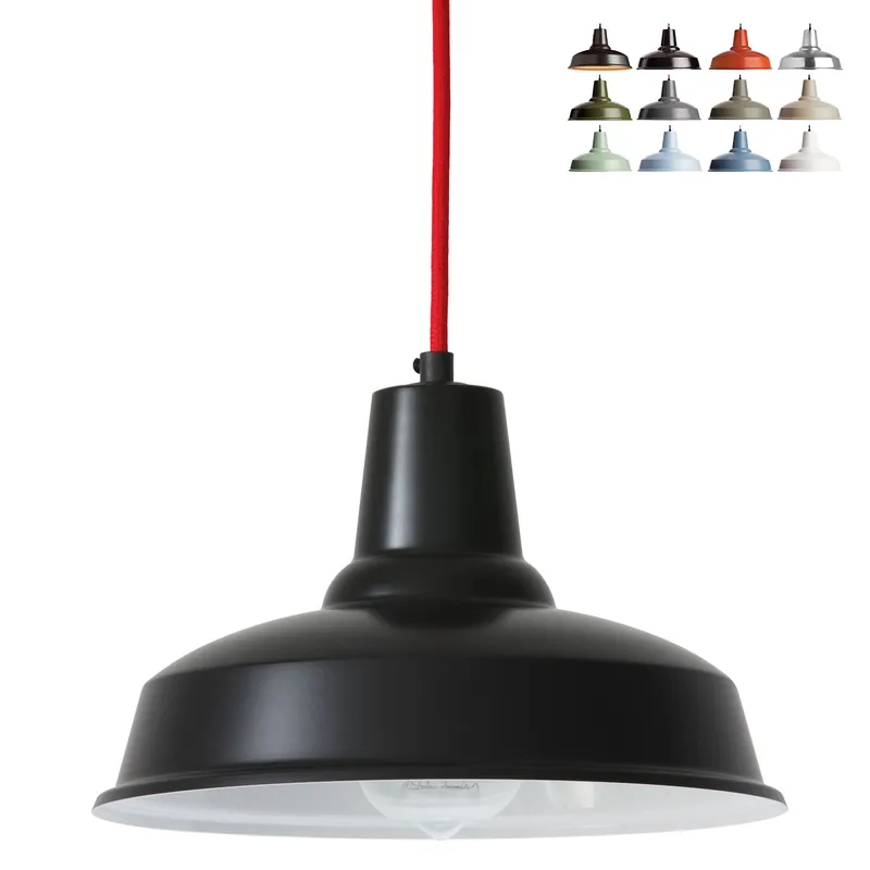 Echt Kleine Industrial-Pendelleuchte aus Dänemark PICCOLO, 9 Farben