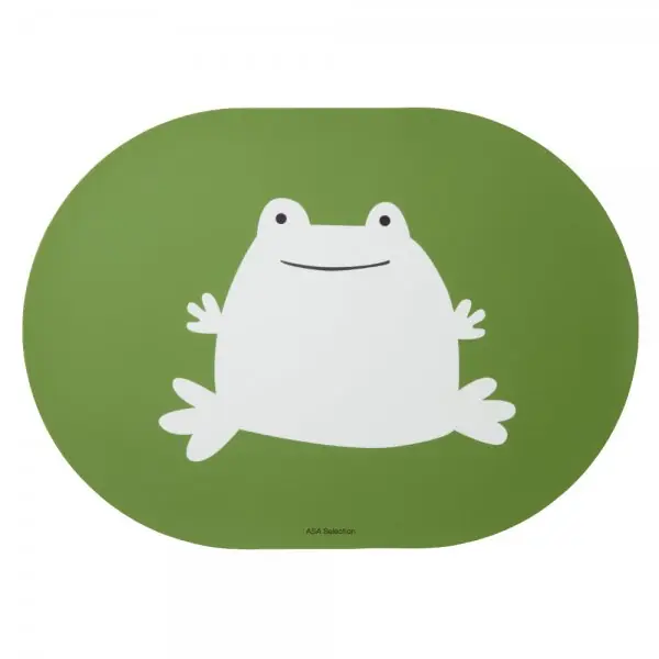 Asa Tischset Oval Buddies Frosch Grün (46x33 cm) Top-Preis