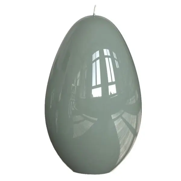 Engels Kerzen Eier-Kerze Gelackt Salbei (8x12cm) Heißes Angebot