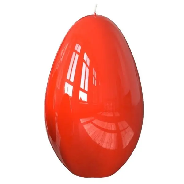 Letzte Chance Engels Kerzen Eier-Kerze Gelackt Grapefruit (8x12cm)
