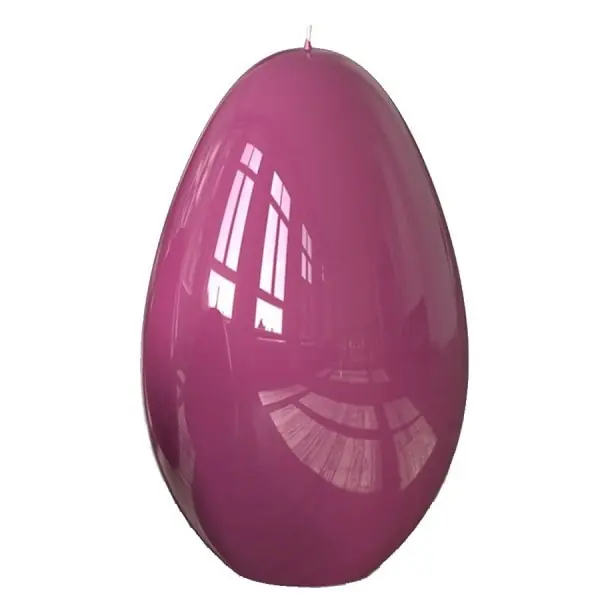 Gratis Versand Engels Kerzen Eier-Kerze Gelackt Brombeere (10x14cm)