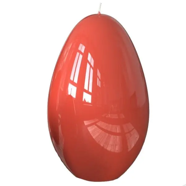 Engels Kerzen Eier-Kerze Gelackt Mispel (10x14cm) Preis Gesenkt
