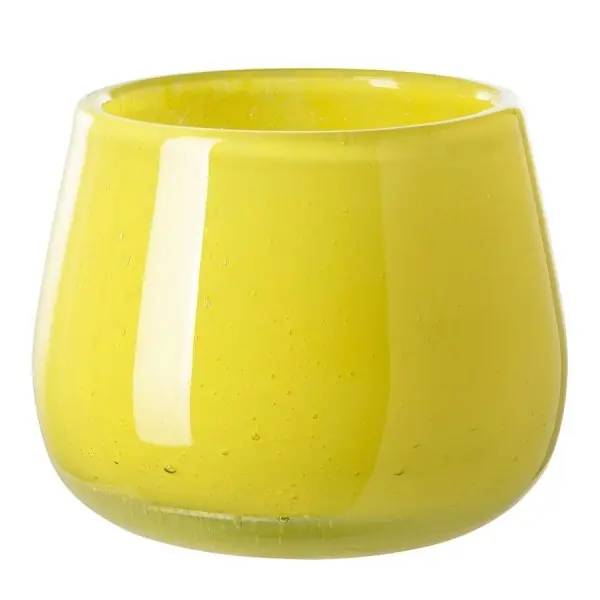 Rabatt Fink Vase oder Windlicht Marly Glas Gelb