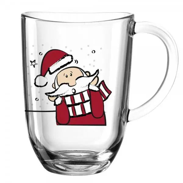 Leonardo Tasse hitzebeständiges Glas Weihnachtsmann (380ml) Jetzt Kaufen