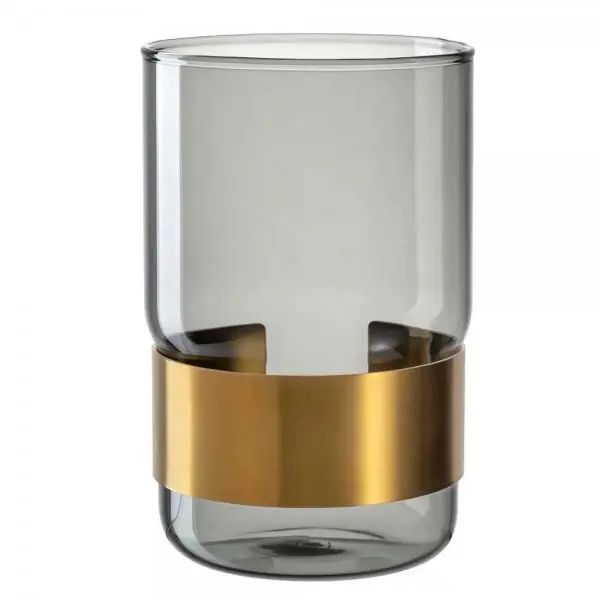 Sofort Bestellen Leonardo Vase Silenzio Grau Gold (15cm)
