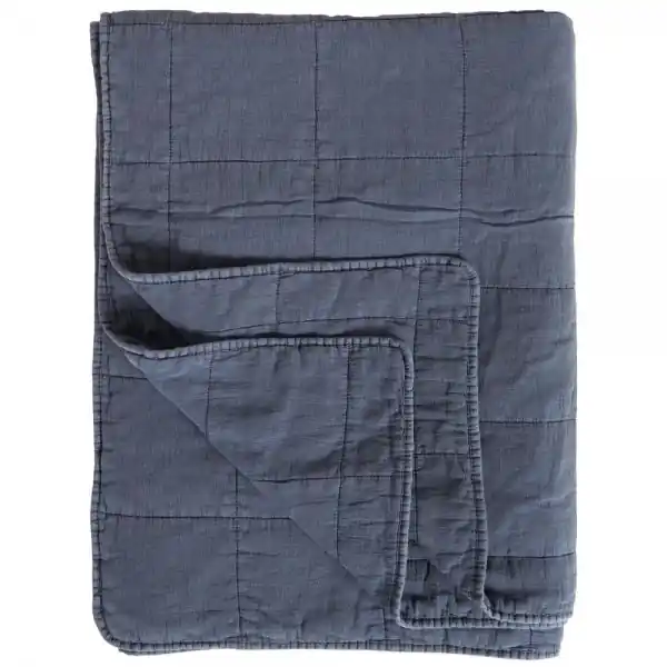 Ab Werk Ib Laursen Tagesdecke Quilt Klassisch Indigo Blau (130x180cm)