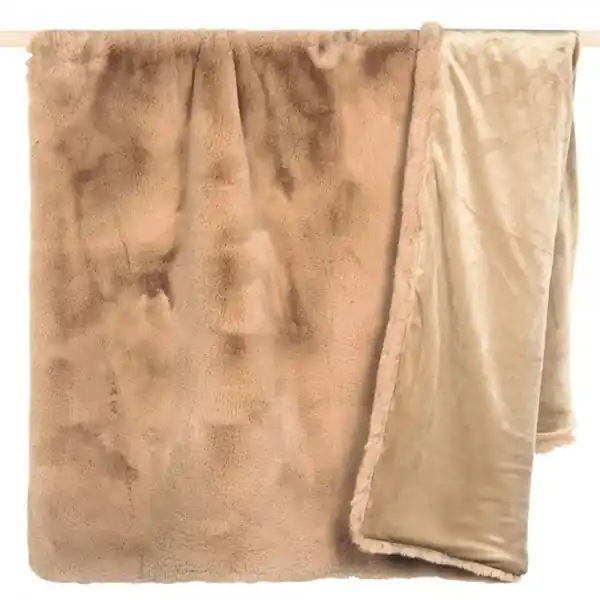 Pad Decke Evita Kunstpelz Camel (140x190cm) Großhandel
