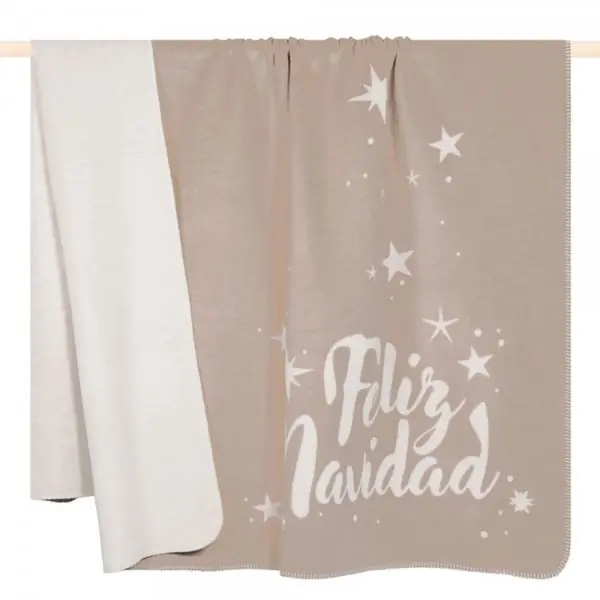pad Decke Glitter Feliz Navidad Sand (150x200cm) Bestseller