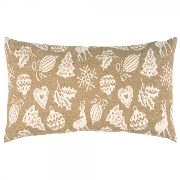 Top-Qualität pad Kissenhülle Icons Weihnachten Allover Sand (35x60cm)