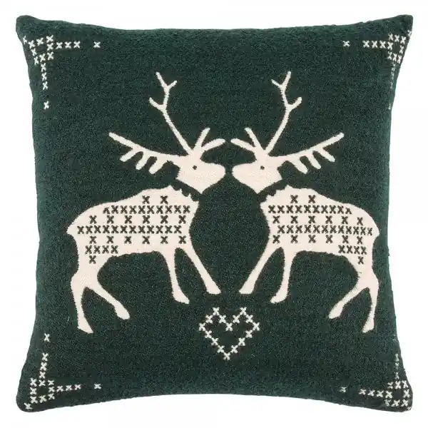 Super-Preis pad Kissenhülle Kiss Strickmuster Norweger Pullover Grün (45x45cm)