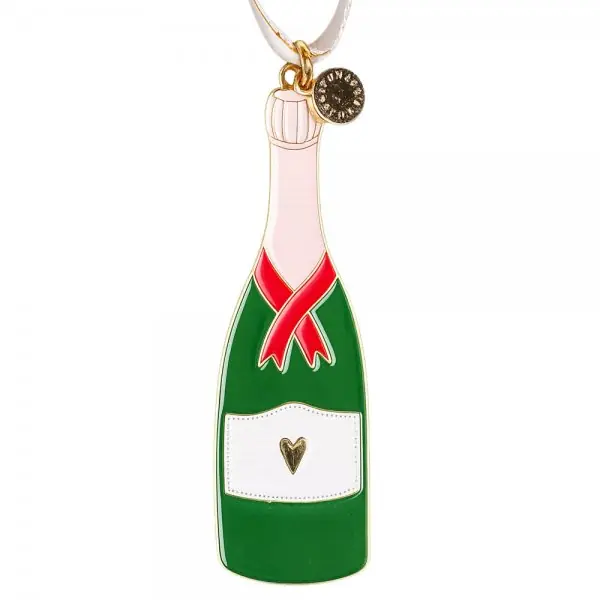 Gleich Bestellen Eulenschnitt Christbaumschmuck Champagner Flasche