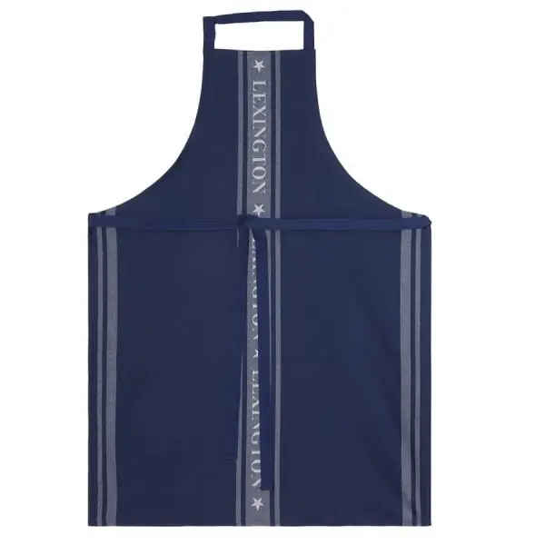 Lexington Schürze Icons Jacquard mit Sternmotiv Blau Günstig