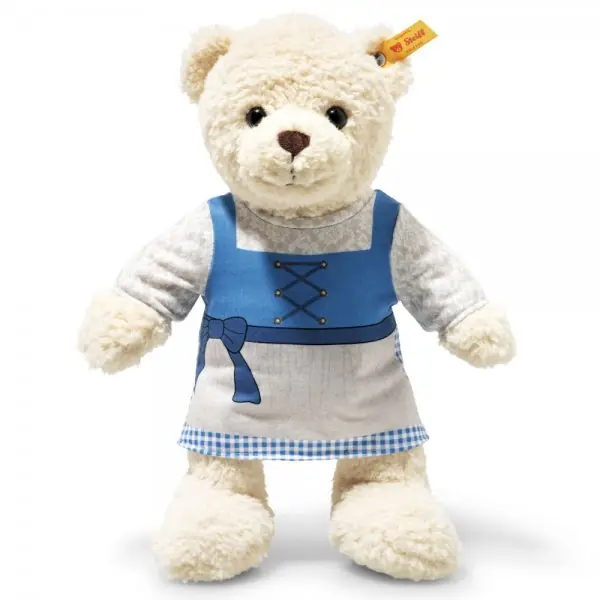 Steiff Kuscheltier Teddybär Mila Bayern Dirndl Beige (30cm) Begrenztes Angebot