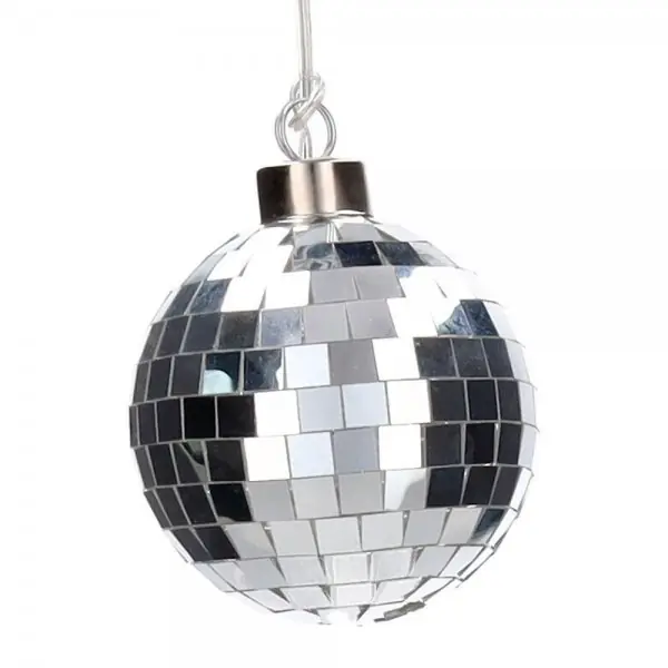 Gift Company beleuchtete Discokugel mit LED Lichtern Silber (8cm) Top-Preis