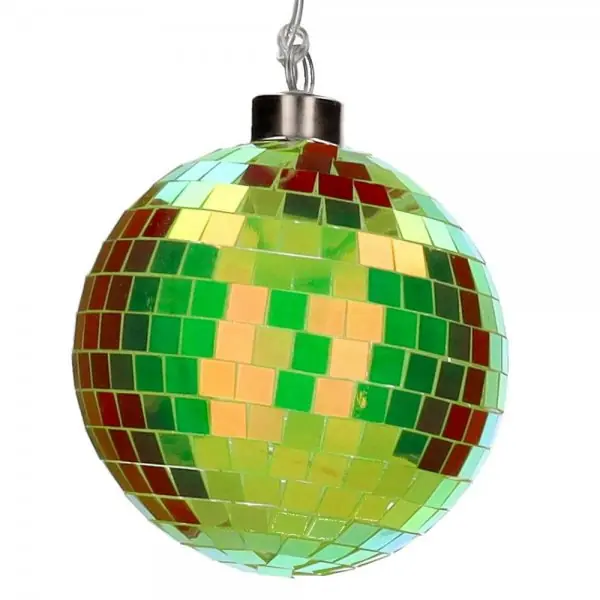 Sofort Bestellen Gift Company beleuchtete Discokugel mit LED Lichtern Neon Grün (10cm)