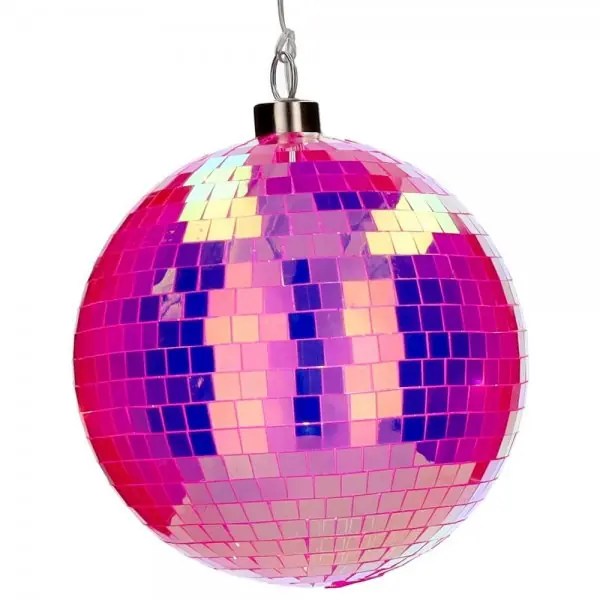 Gift Company beleuchtete Discokugel mit LED Lichtern Neon Pink (15cm) Neu