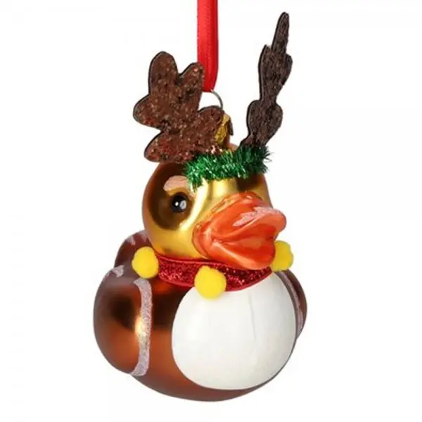 Neuheit Gift Company Christbaumschmuck Rentier Ente