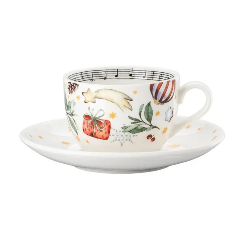 Hutschenreuther Cappuccinotasse mit Untertasse Alle Jahre Wieder (220 ml) Neuheit