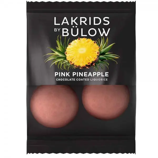 Weltweiter Versand Lakrids by Bülow Lakritz mit Pink Pineapple Geschmack (2 Stück)