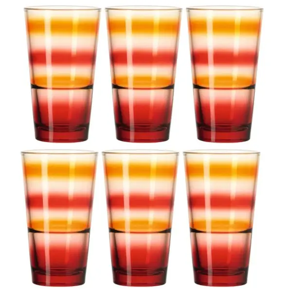 Leonardo Trinkglas Becher Event Rot Orange (6er-Set) Jetzt Zugreifen