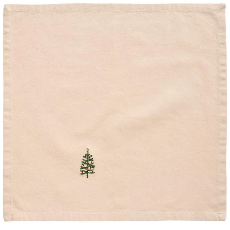 Ib Laursen Stoffserviette Tradition mit Tannenbaum (40x40cm) Heißes Angebot