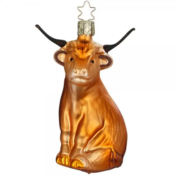 Großhandel Inge Glas Christbaumschmuck Büffel Stier