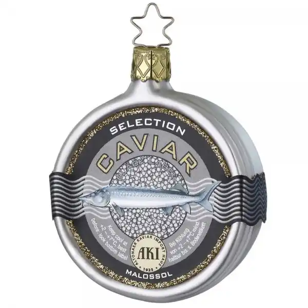 Inge Glas Christbaumschmuck AKI Selection Black Label Caviar (7,5cm) Großhandel