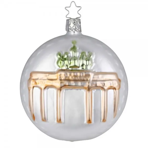 Ausverkauf Inge Glas Christbaumschmuck Relief Brandenburger Tor