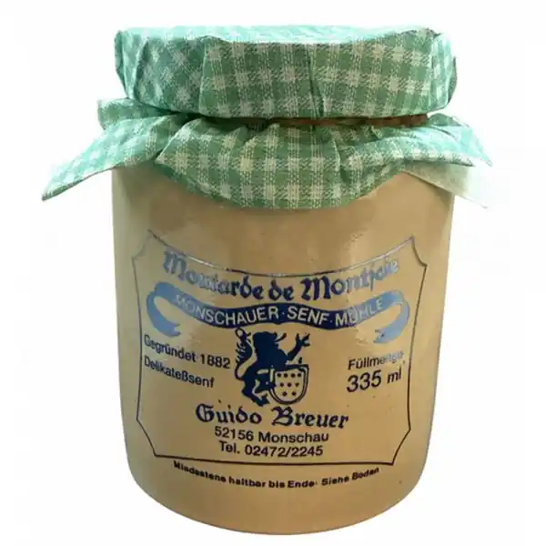 Top-Qualität Historische Senfmühle Monschau Senf Schlesische Art (335ml)