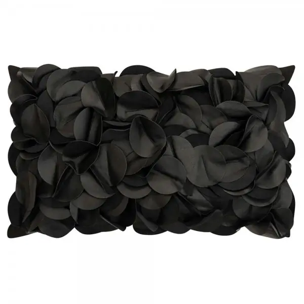 Aktuell pad Kissenhülle Dorothy Leather Schwarz Leder (30x50cm)