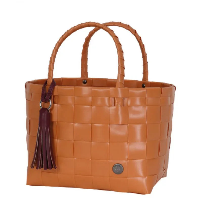 Handed By Shopper Paris Mini Pumpkin Orange mit Quaste in Mulberry Purple Heute Kaufen