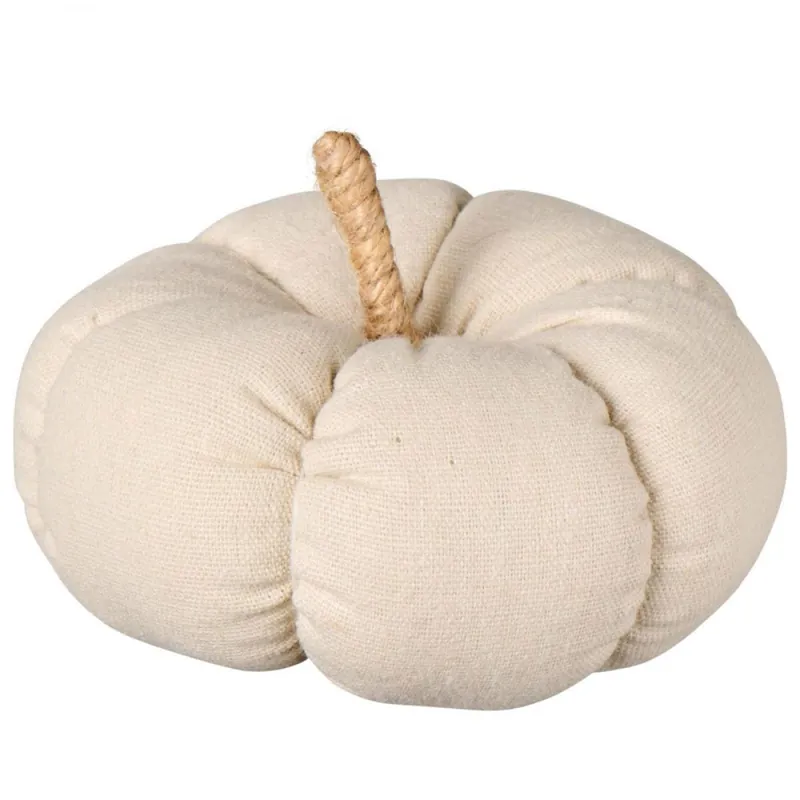 Ib Laursen Dekorationsobjekt Kürbis Beige Canvas (11cm) Super-Preis