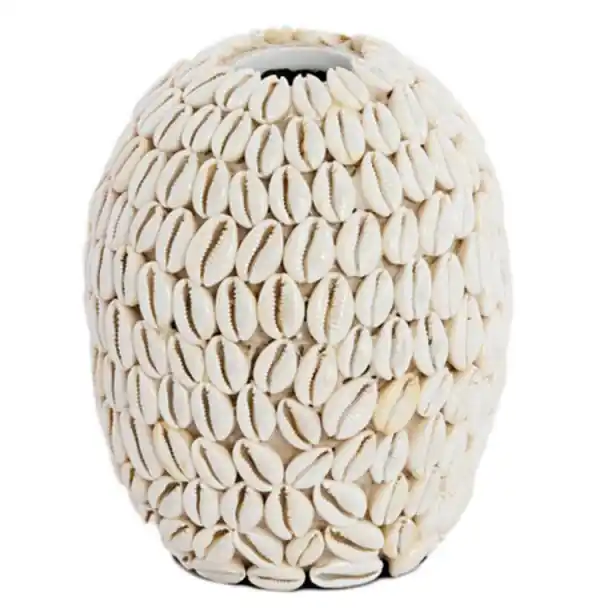 Limited Edition Light & Living Vase Shell Muscheln Cream (17cm)
