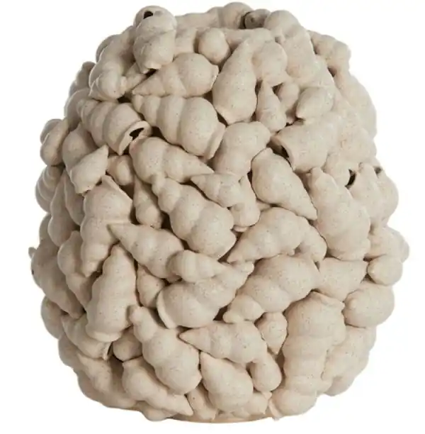 Light & Living Vase mit Muscheln Georgia (30cm) Neu