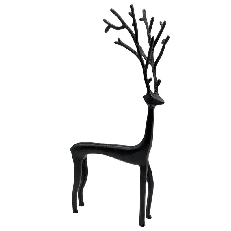 Lambert Dekorationsobjekt Giacco Rentier Schwarz (49cm) Top-Seller