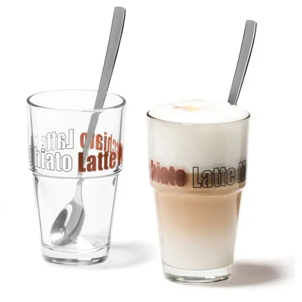 Leonardo Latte Macchiatogläser Solo mit Löffeln (4-teilig) Geld-Zurück-Garantie