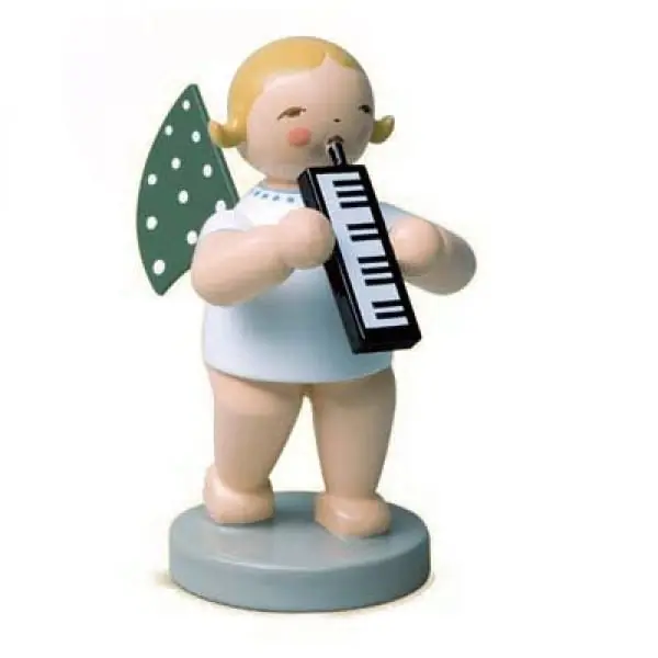 Original Wendt & Kühn Grünhainicher Engel mit Melodika