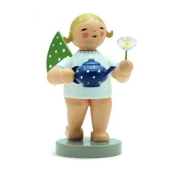 Wendt & Kühn Grünhainicher Engel mit Kanne und Blume Original