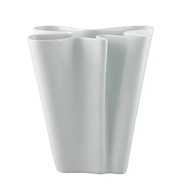 Handgefertigt Rosenthal Vase Flux Weiß (Mittel)