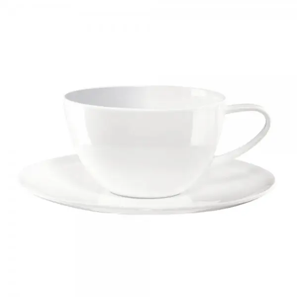 Aktuell Asa Cafe Au Lait Tasse mit Unterteller à Table Weiß (350 ml)