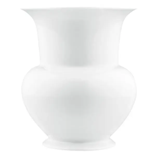 Fürstenberg Vase Bauchig Weiß (19cm) Neu Im Sortiment