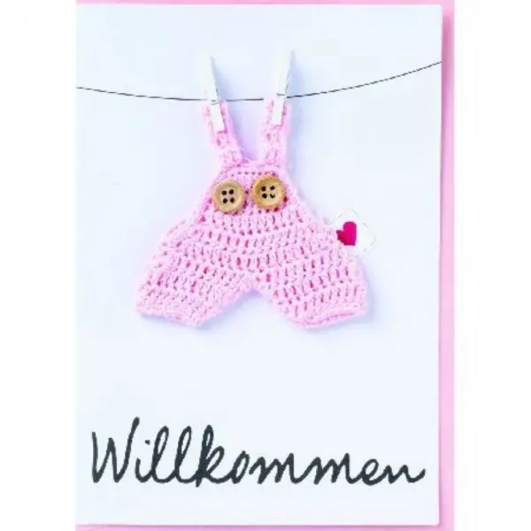 Räder Design Karte Glückwunsch Baby Welcome Rosa Mengenrabatt