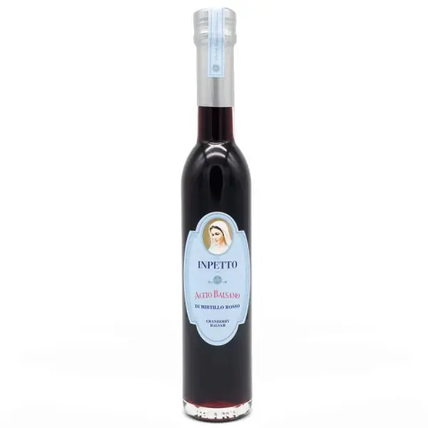 Inpetto Aceto Balsamico Essig di Mirtilli Rossi Essig mit Cranberrys (250ml) Begrenztes Angebot