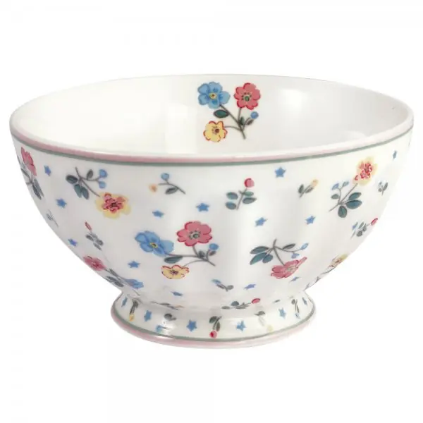 Neue Ware Greengate Schale French Bowl Adelena White (13,5cm)