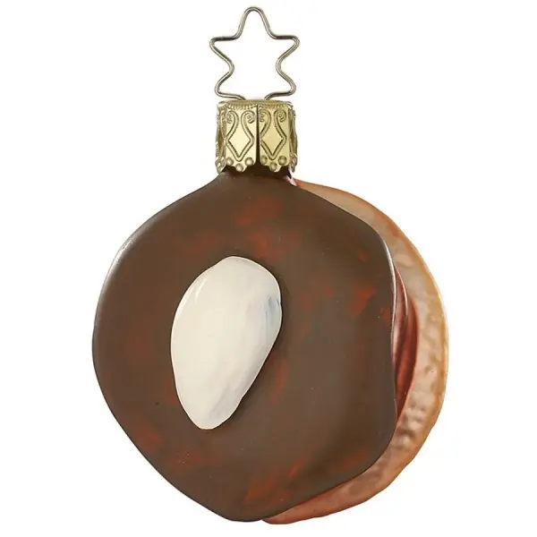 Highlight INGE-GLAS Christbaumschmuck Nougatplätzchen (5,5cm)