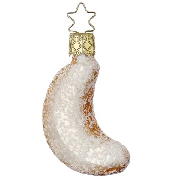 INGE-GLAS Christbaumschmuck Vanillekipferl (6,5cm) Schnäppchen