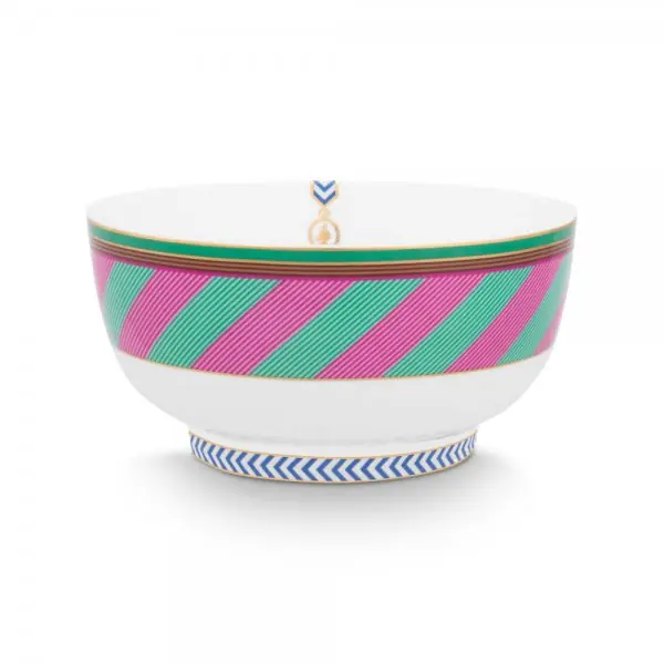 Letzte Chance Pip Studio Schüssel Müslischale Pip Chique Stripes Pink-Grün (15,5cm)