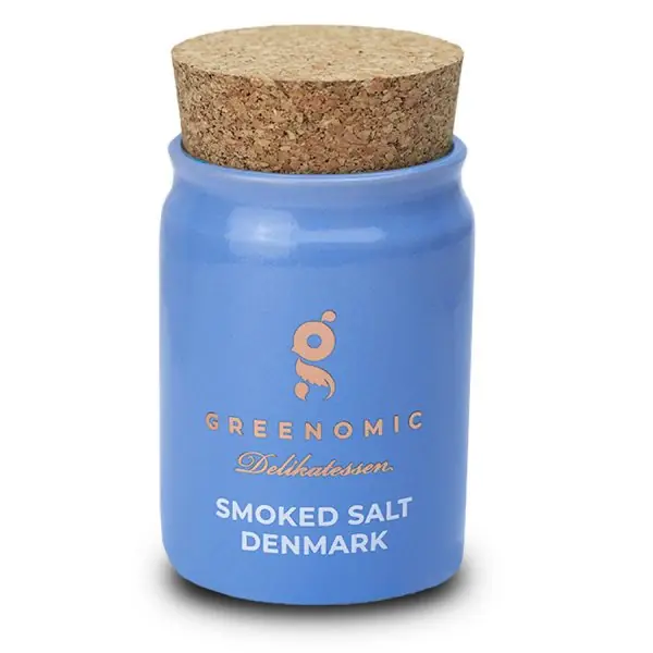 Greenomic Rauchsalz aus Dänemark mit Keramiktopf (120g) Top-Qualität